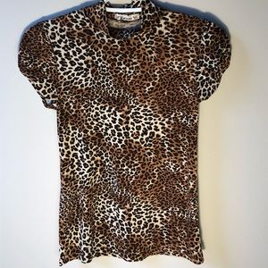 cheeta print turtle neck